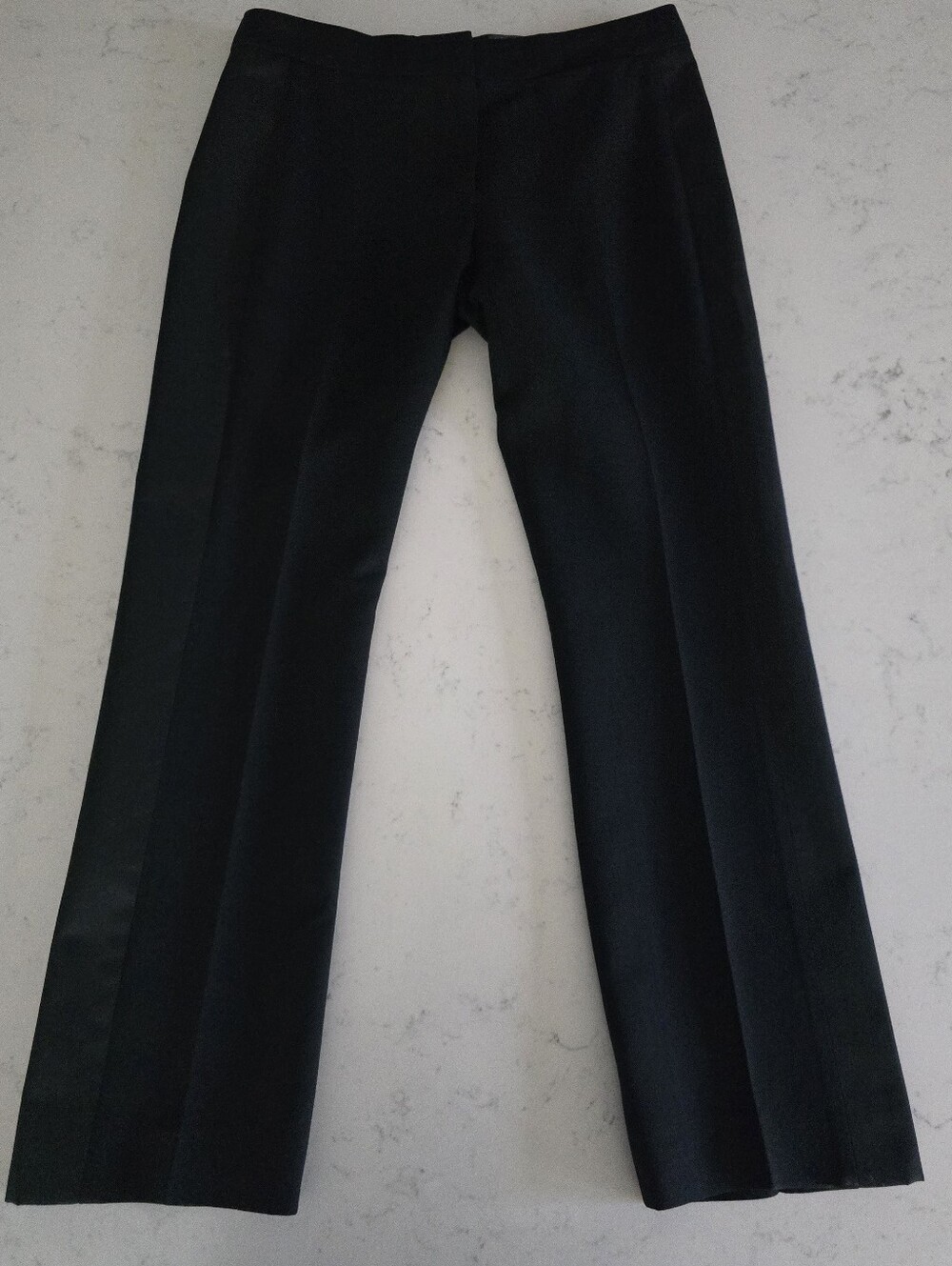 Alexander McQueen Black Cigarette Straight Tuxedo Ankle Pants Italy EU 36 US XS